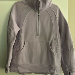 lululemon athletica scuba oversized funnel long in light purple